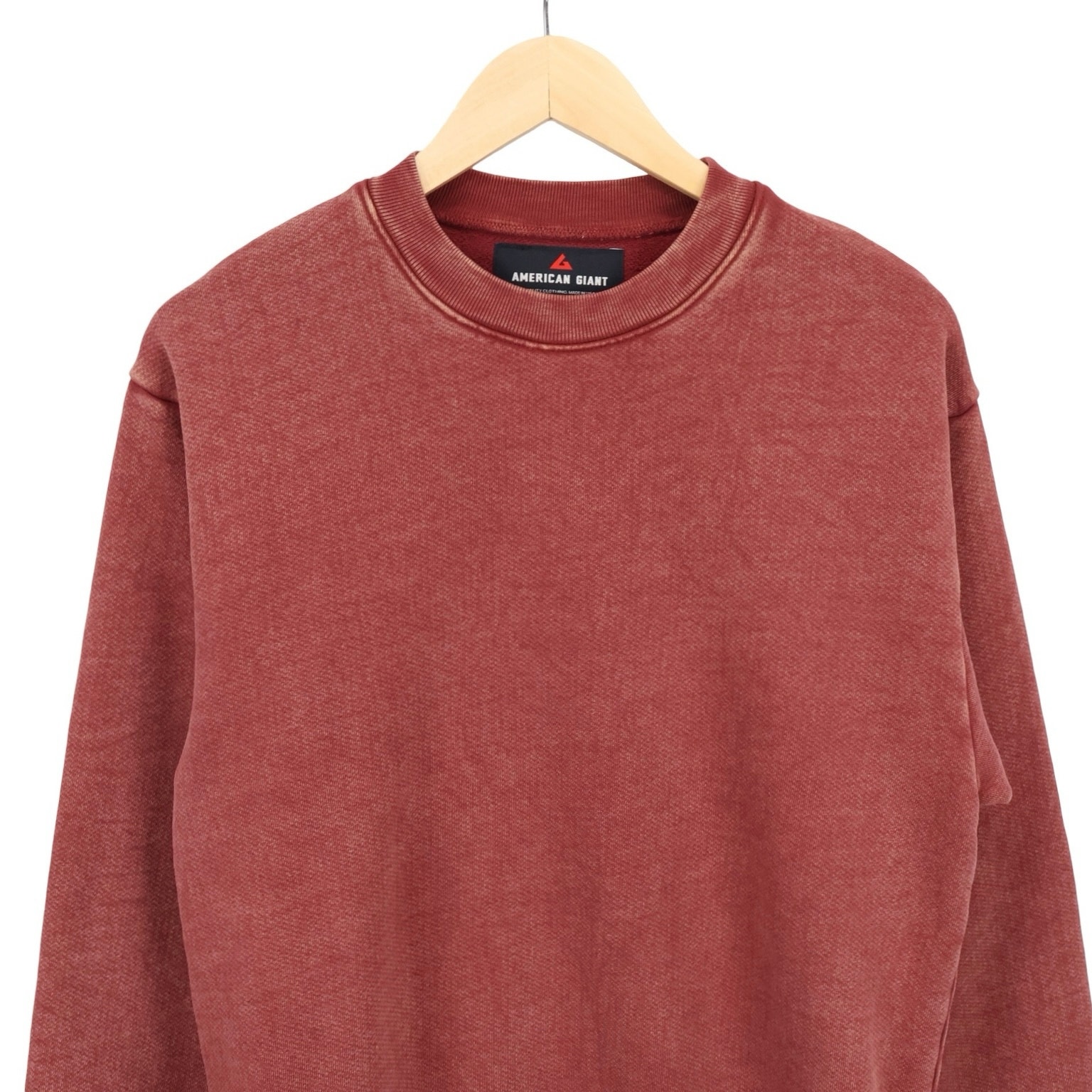 Nwot American Giant Unisex American Vintage Crew Sweatshirt Russet Brown Small — image 5 of 8